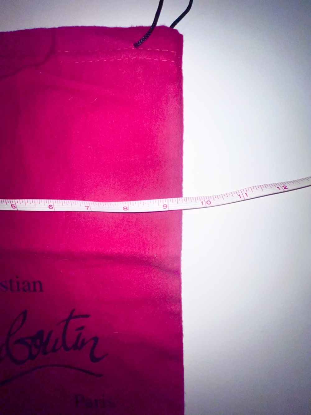 Christian Louboutin Paris Red Logo Drawstring Dust Bag NEW 9.5” x 14” - Picture 7 of 7